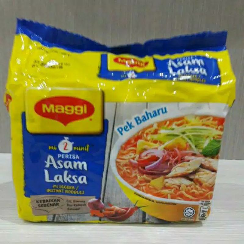mie maggie rasa ayam laksa - produk asli malaysia