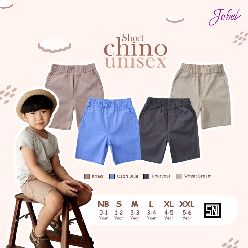 Jobel Chino 1-6 Tahun Celana Shorts Chinos Anak 1-6 Tahun Unisex edition Chinos CBKS