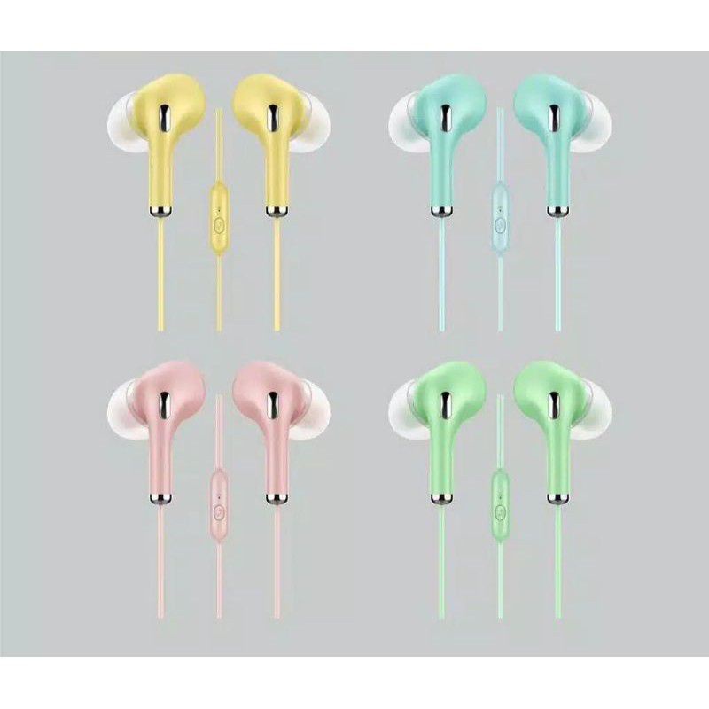 [U-38] HEADSET BASS STEREO COLORFULL EARPHONE BUDS + MIC