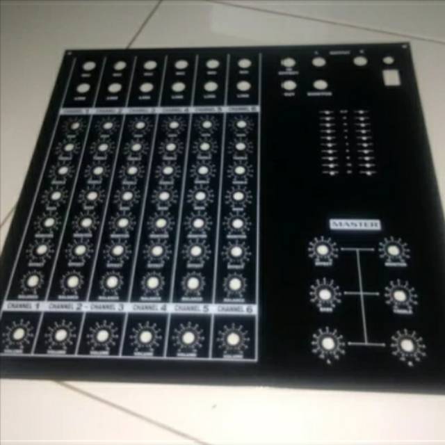 Panel Atas Mixer 8 Potentio 6 Channel