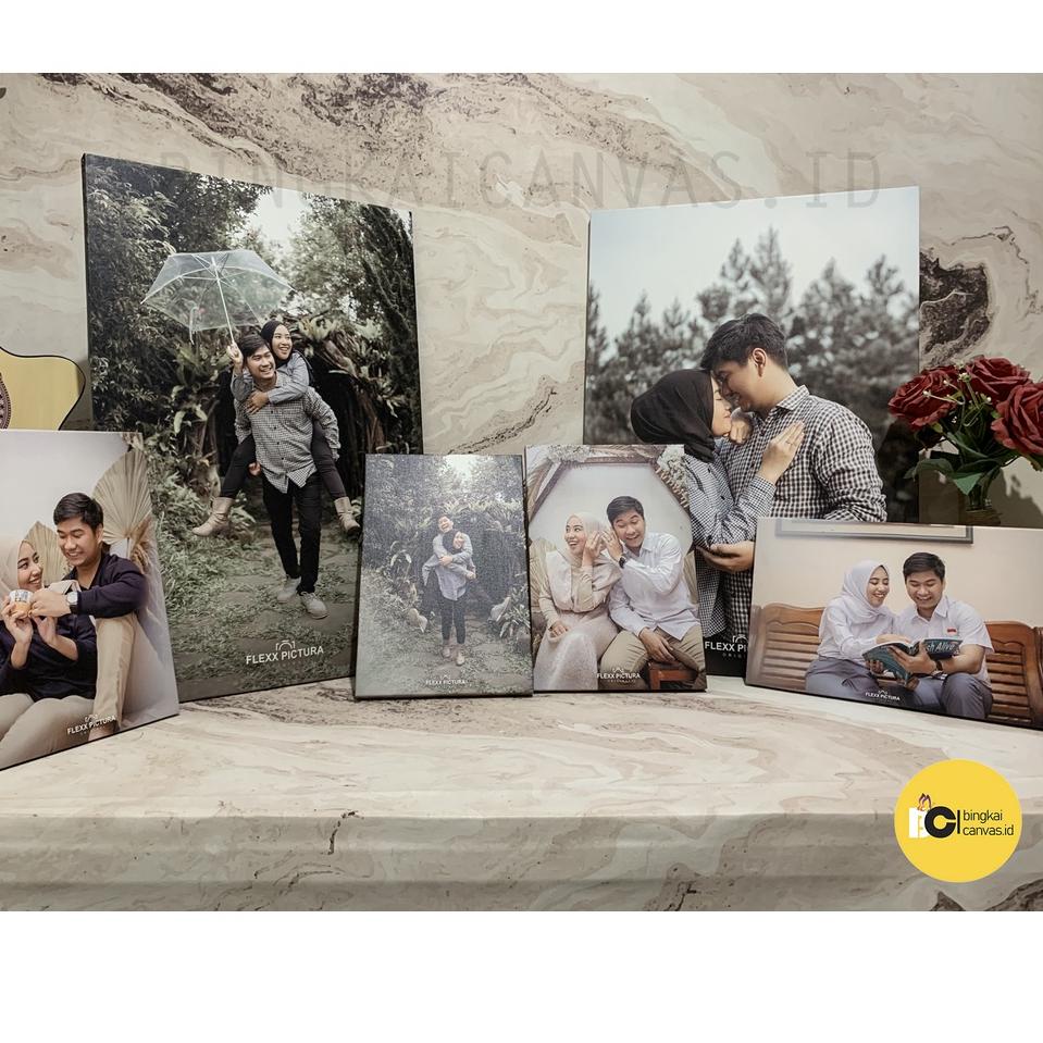 Cetak foto kanvas 40x60cm 16R/Canvas photo print + spanram X53T