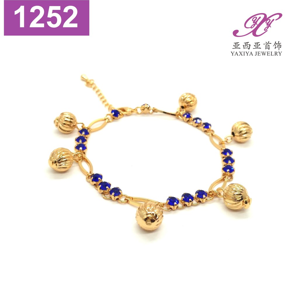Gelang Jurai Lapis Emas Perhiasan imitasi Yaxiya Jewelry 1252