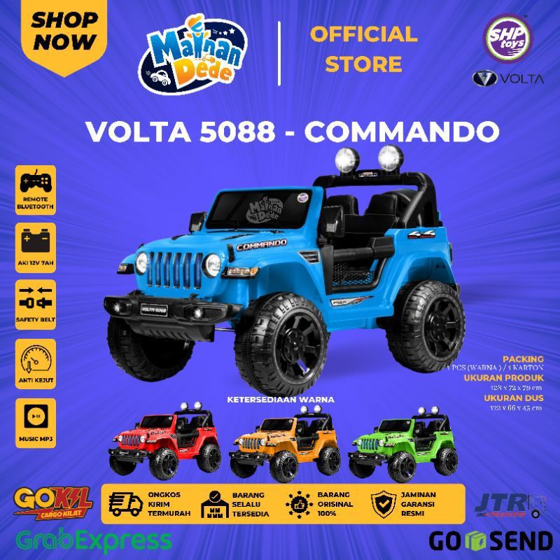 MOBIL AKI VOLTA 5088 COMMANDO - AKI 12 VOLT - MAINAN MOBILAN AKI ANAK