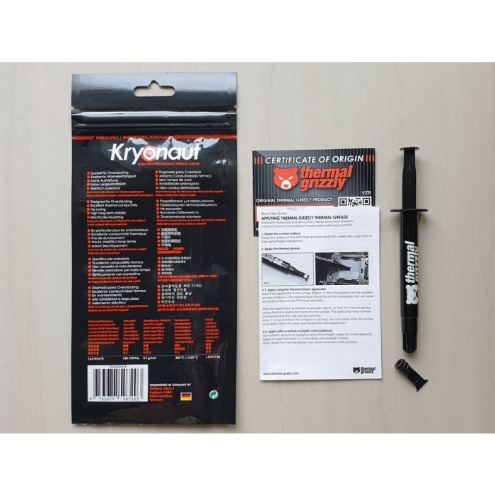 Thermal Grizzly Kryonaut 5.5 Gram / 5.5 Gr Thermal Paste Compound