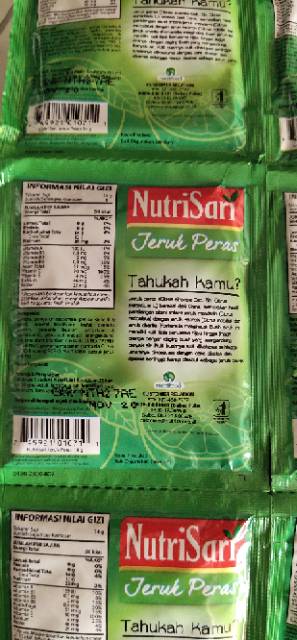 NUTRISARI AMERICA SWEET ORANGE, ASO 10 BKS