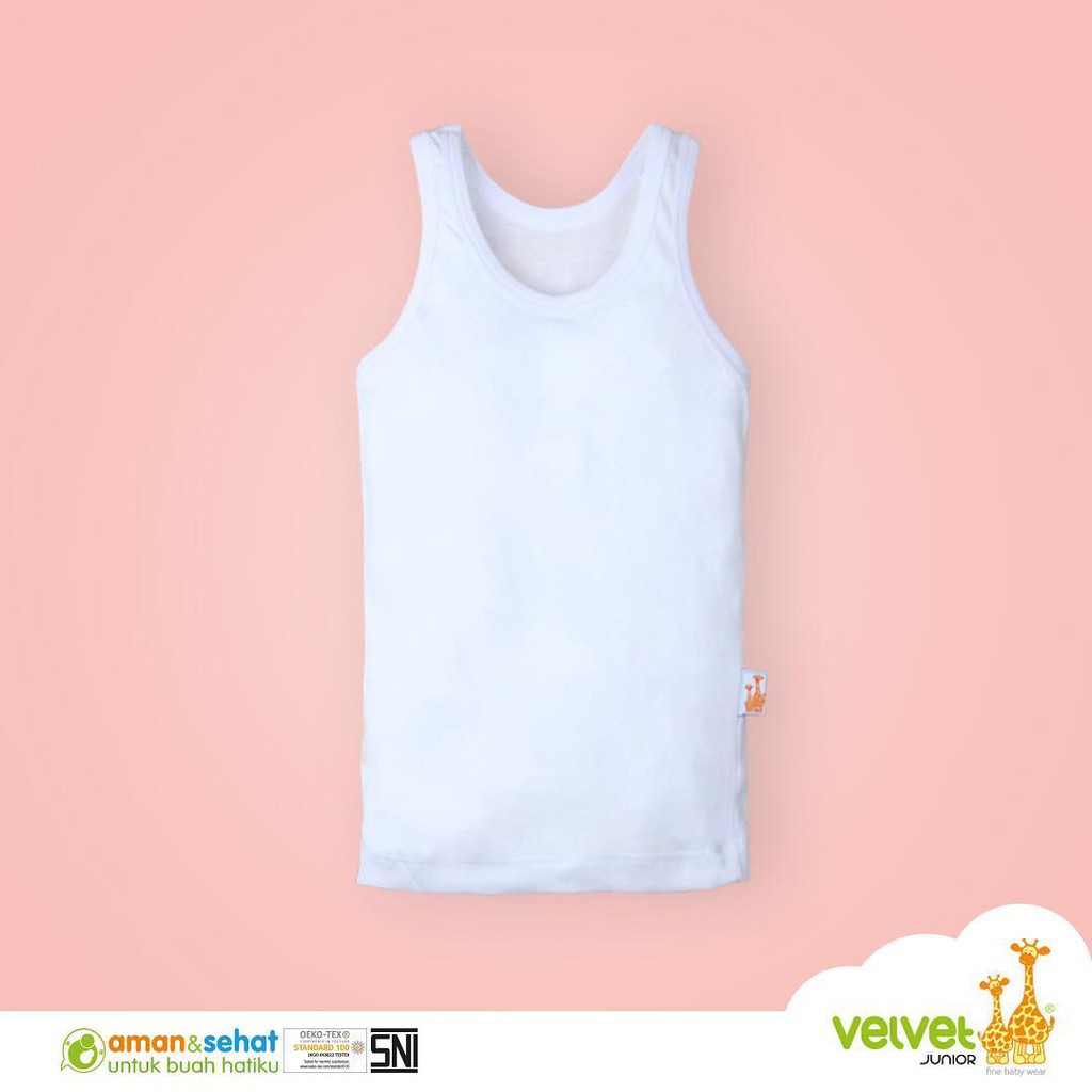 Singlet Velvet Junior dan Libby - Kaos Dalam Bayi dan Anak SNI