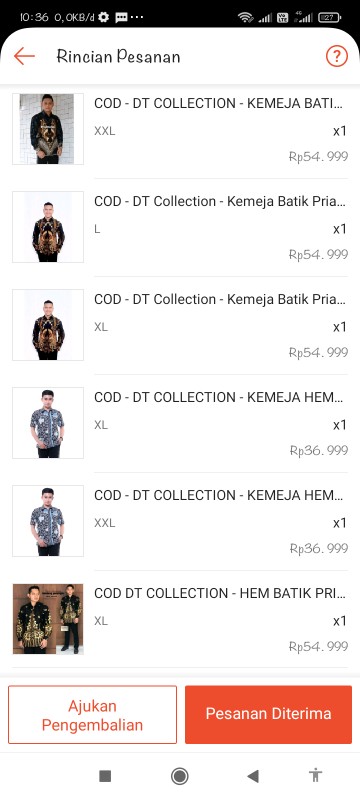 Cod - Dt Collection - Kemeja Batik Pria Lengan Panjang Exlusive Motif Phoenix