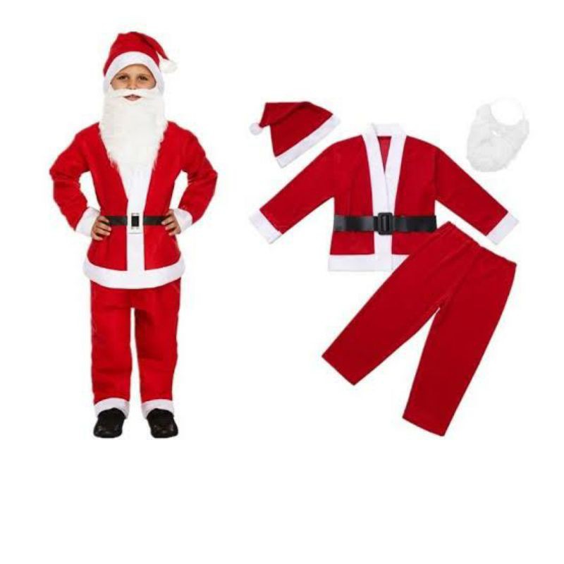 Baju Kostum Santa Natal Anak Bayi Balita Cosplay Baju Natal Murah