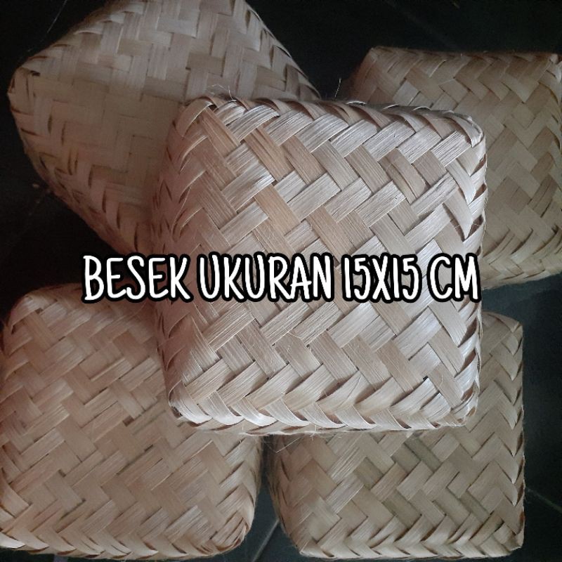 Jual BESEK BAMBU UKURAN 15X15 CM | Shopee Indonesia