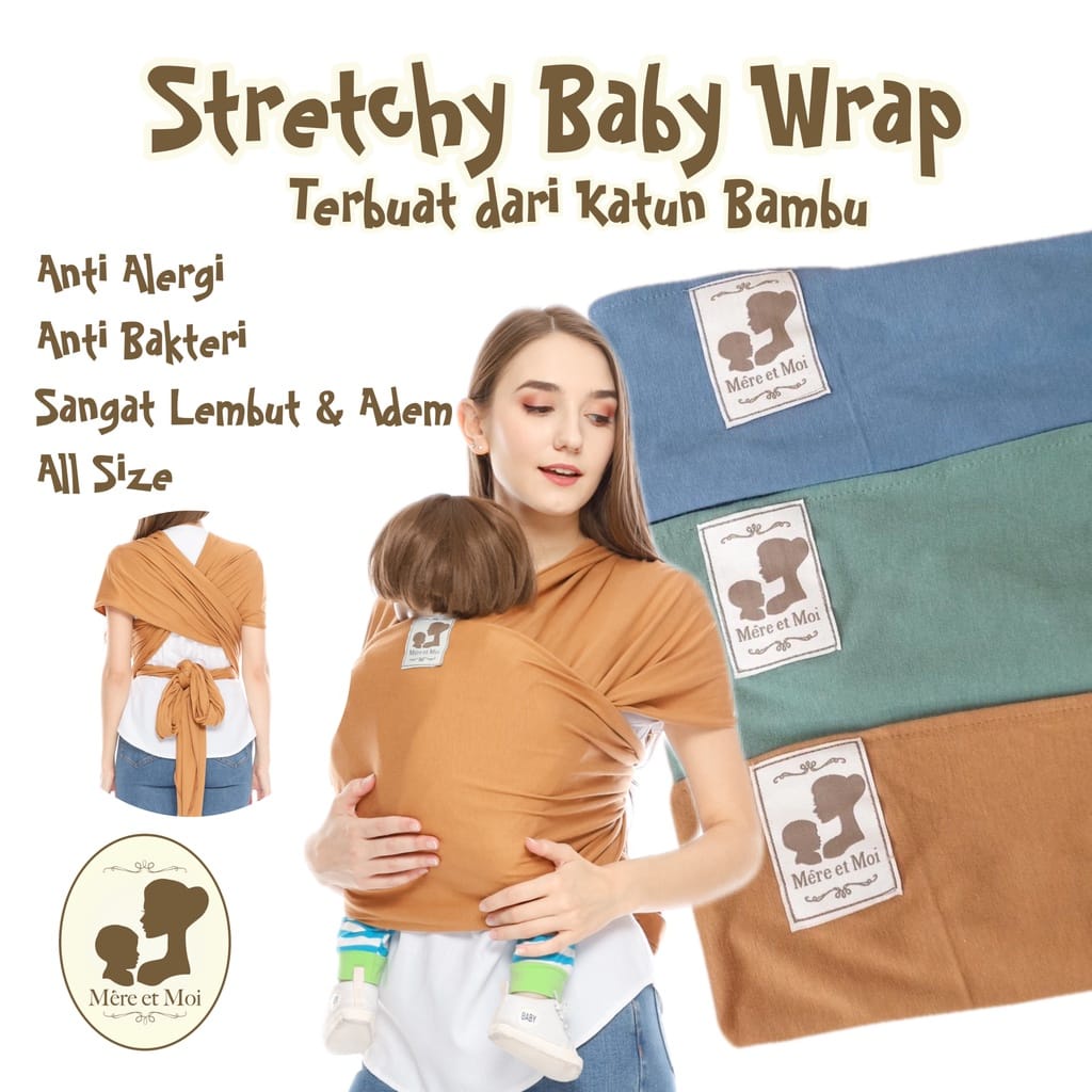 Mere Et Moi Geos Stretchy Baby Warp / Gendongan Bayi MEM-SBW