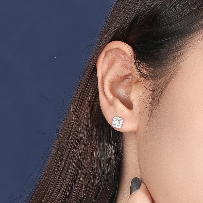 Anting Silver Perak S925 Wanita Fashion Murah AAS034 motif elegant sangat cocok untuk pesta hadiah