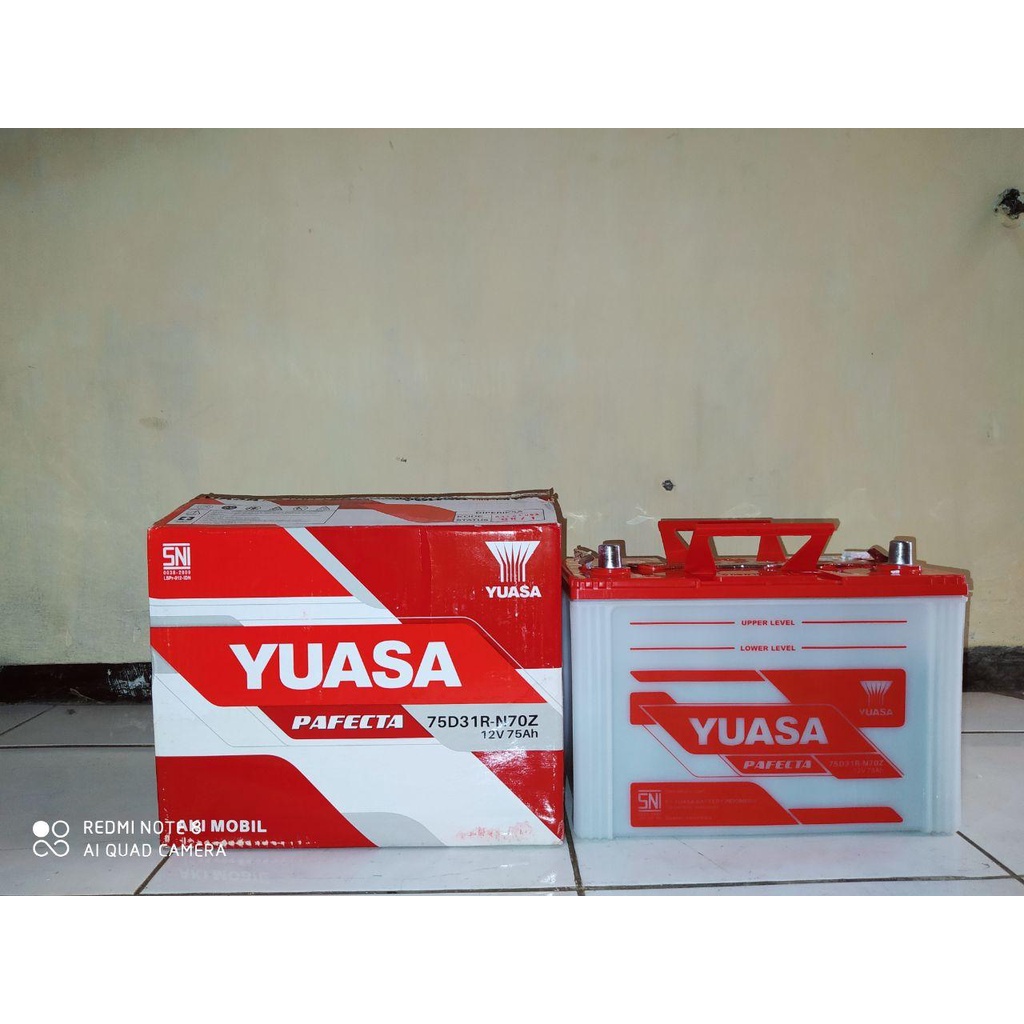 AKI MOBIL YUASA N70Z 12V 75AH AKI BASAH