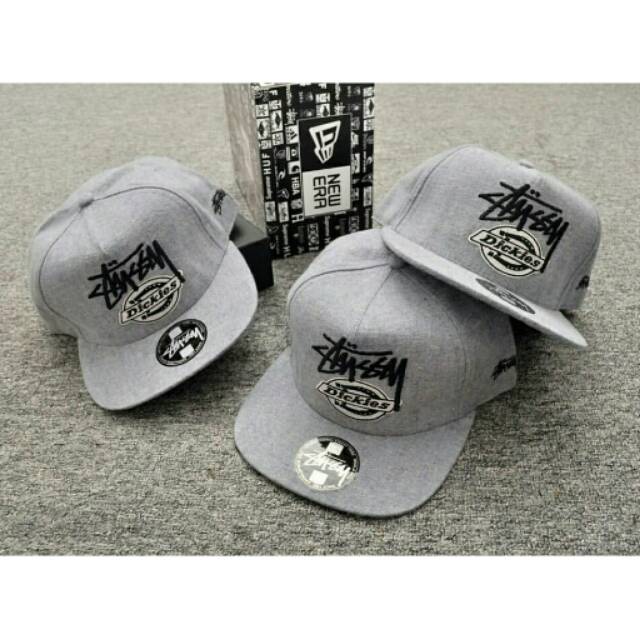 Snapback Stussy Dickies Grey