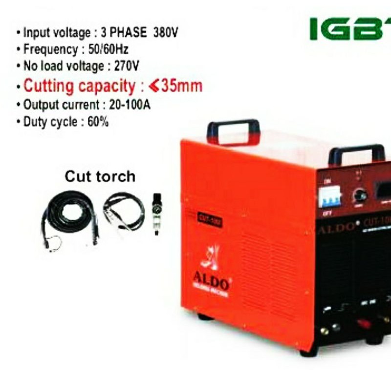 Mesin plasma cutting cut 100aldo