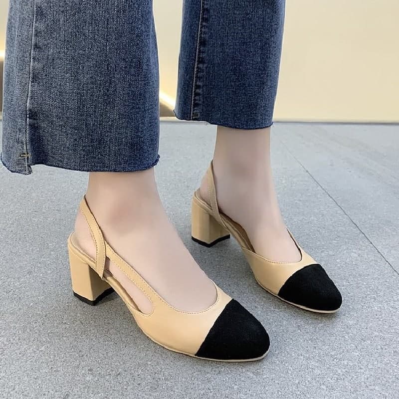 SS2240 hak tahu wanita kerja heels import murah terbaru sepatu heels kantoran high heels