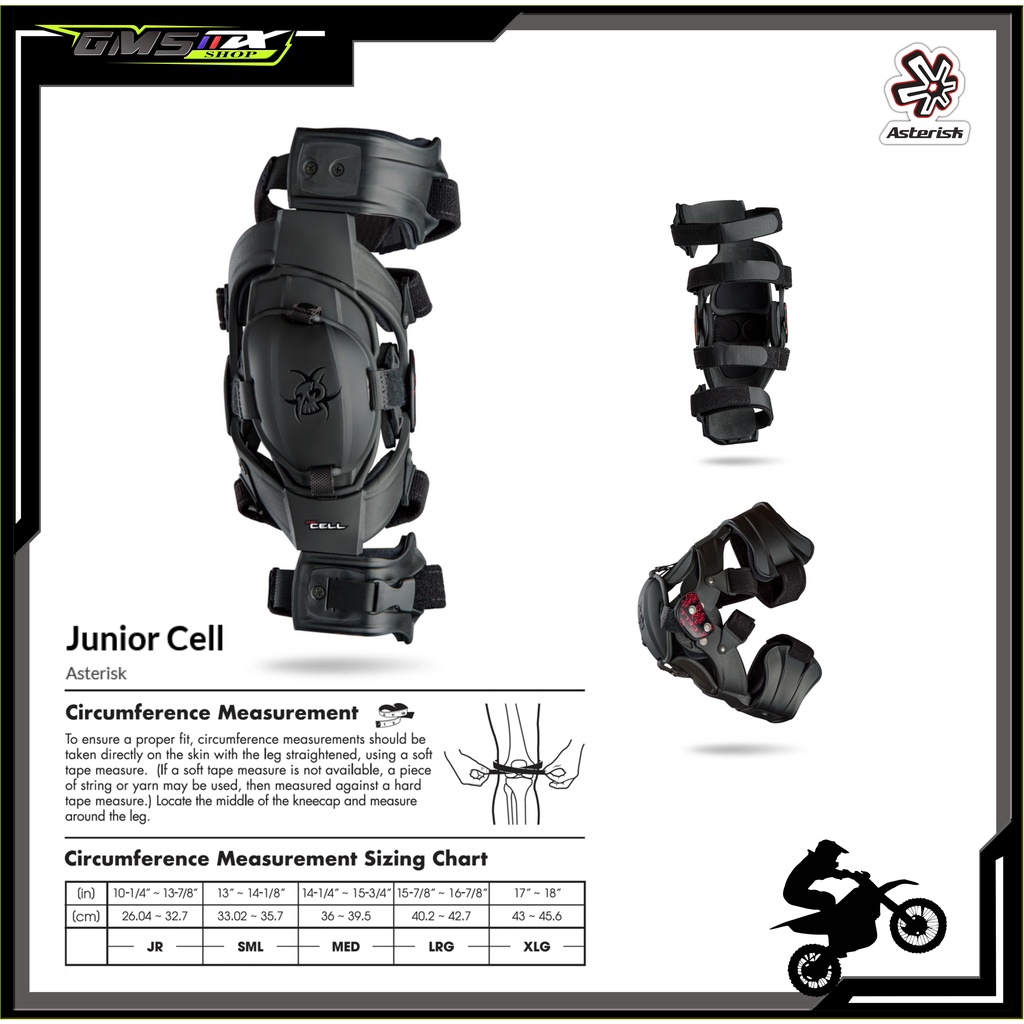 KNEE BRACE ASTERIK YOUTH CELL, KNEE GUARD ASTERISK YOUTH CELL