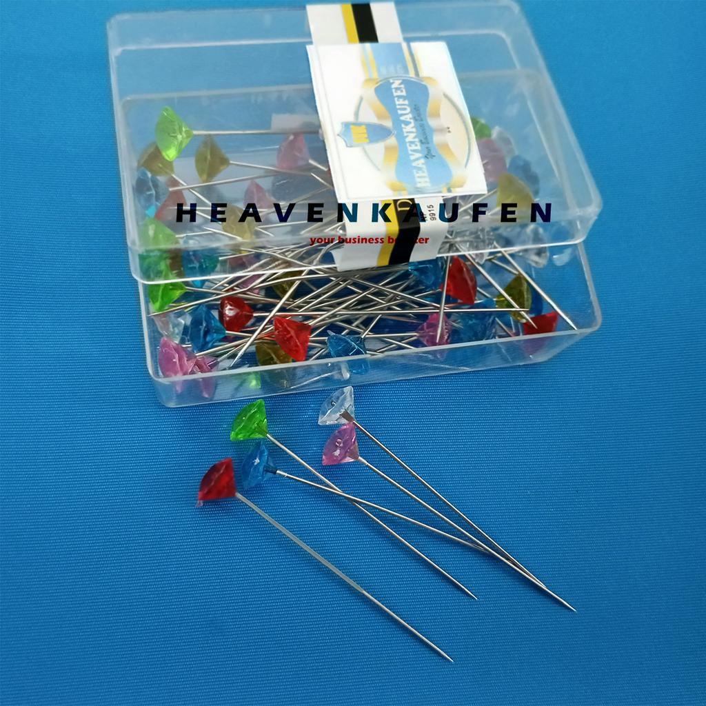 Jarum Pentul Permata Dress Maker Pins 5 cm Per Pack isi 50 Pcs