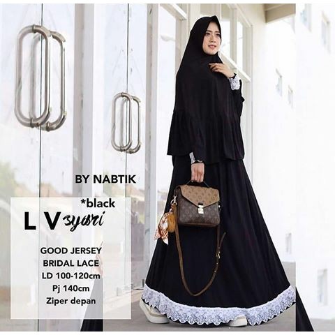 GAMIS SYARI LV + KHIMAR/ GAMIS SYARI/ GAMIS DEWASA/ GAMIS REMAJA