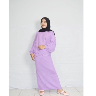 LASPERAL BATWING ONE SET / PAKAIAN WANITA SET RAJUT / SETELAN RAJUT SWEATER / PAKAIAN  2 IN 1 / BAJU SET WANITA VIRAL