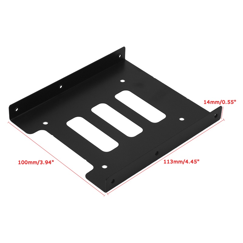 Btsg 2.5 &quot;Sampai 3.5&quot; SSD HDD Metal Adapter Mounting Bracket Hard Drive Holder Dock Untuk PC