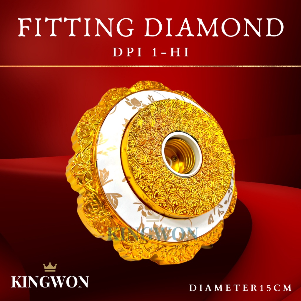 FITTING LAMPU PLAFON HIAS DIAMOND DPI 1 HI KINGWON E27