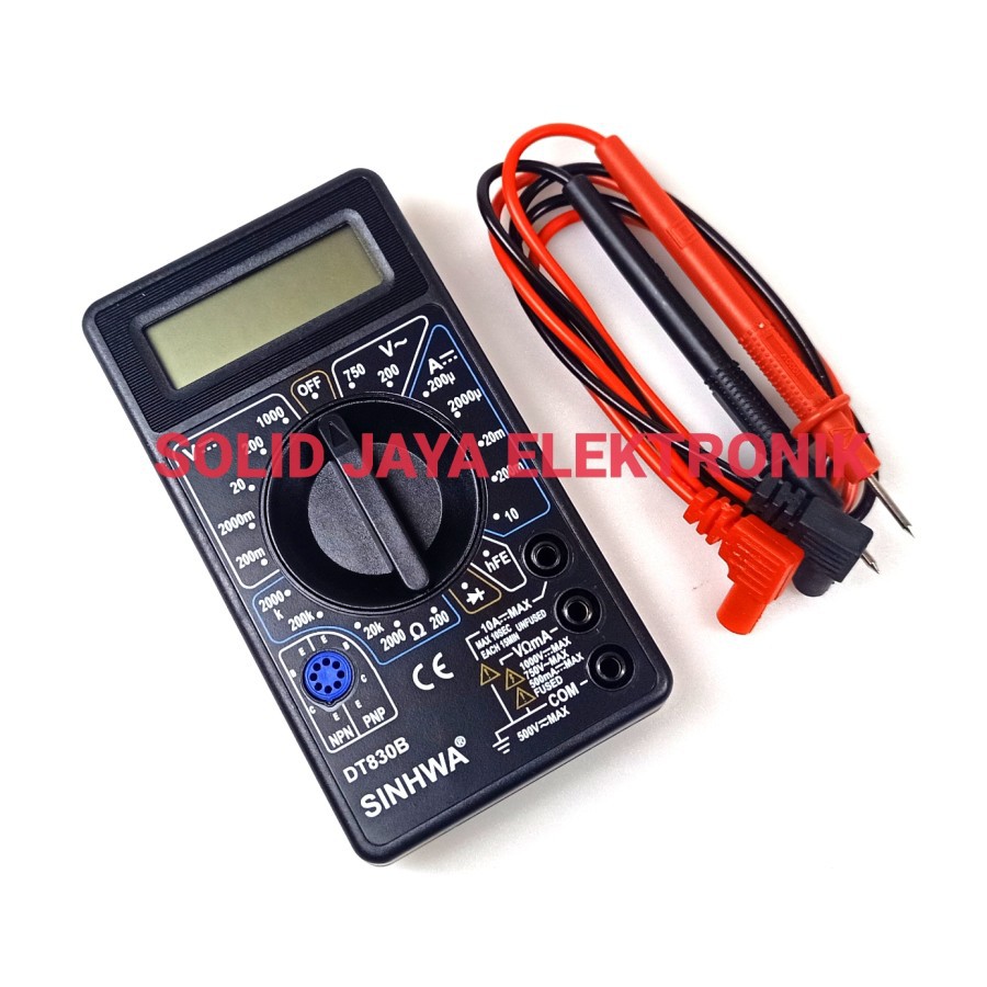 TESTER DIGITAL DT830B MULTI TESTER METER MULTITESTER MINI KECIL DT-830B DT 830 B 830B ALAT UKUR ASLI