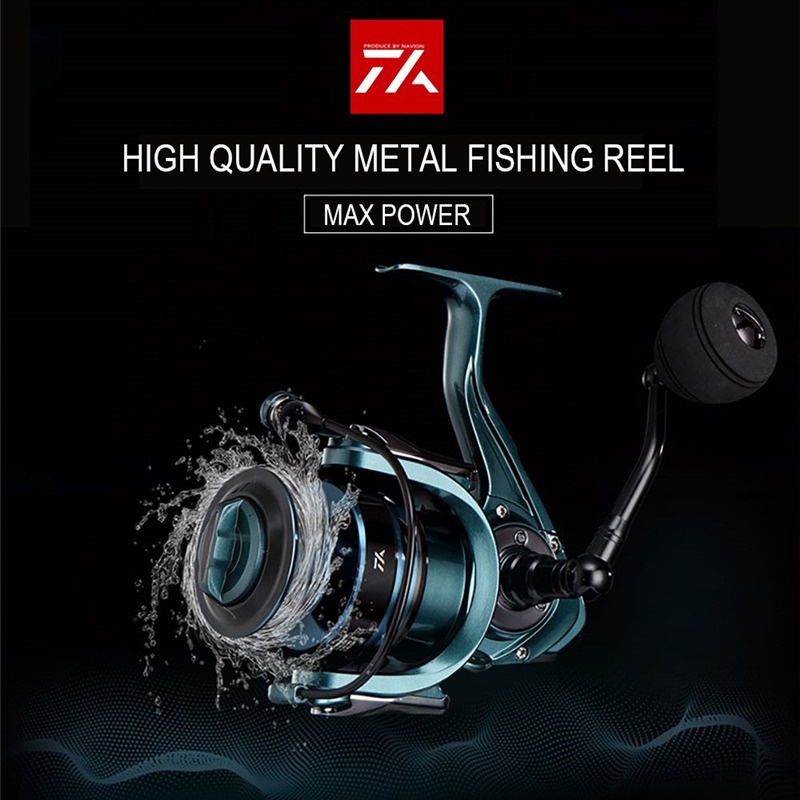 TA Reel Pancing Spinning Fishing Reel 14+1 Ball Bearing 5.5:1 - D3000 - Black