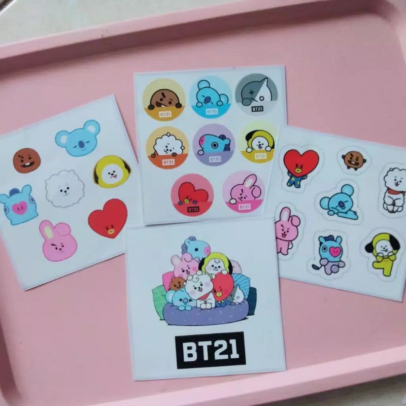 

~Myume.Store~ STIKER LUCU MURAH BT 21 / STIKER ESTETIK BT 21 / STICKER TUMBLR / STICKER Murah Malang