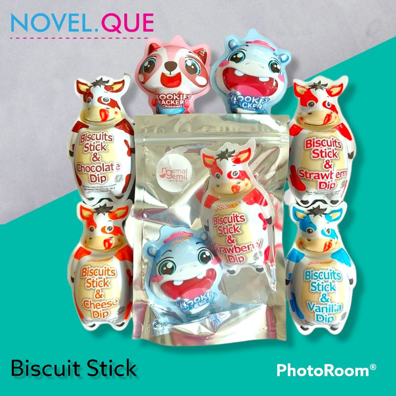 

Biscuit Stick with Chocolate/vanila/strawberry/cheese Dip (harga per pack)