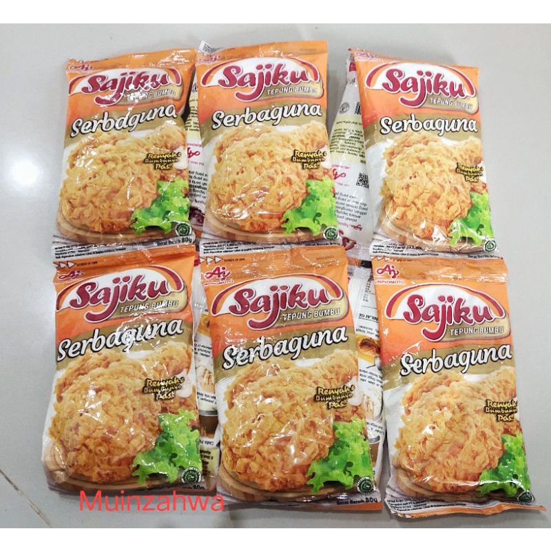 

SAJIKU TEPUNG BUMBU SERBAGUNA 75GRAM(75x10 sachet)
