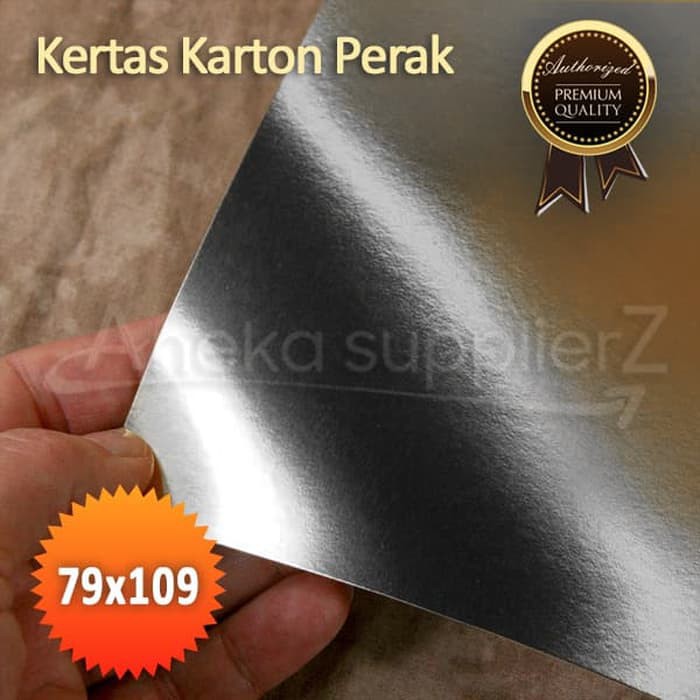 

Kertas Karton Perak Silver - Plano (79x109cm) (5 pcs)