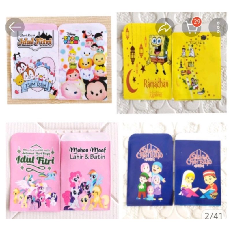 

AMPLOP LEBARAN MINI KARAKTER KECIL BERMOTIF LUCU/AMPLOP LEBARAN MURAH