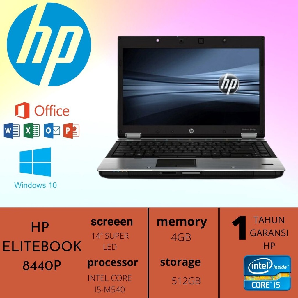 Jual Laptop Hp Elitebook 8440p I5 M540 4gb 512ssd 14 Inch Super Led Windows 10 2824