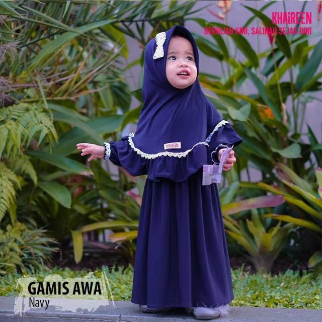  GAMIS  AWA Gamis  ANAK Perempuan ori  KHAIREEN baju  anak 