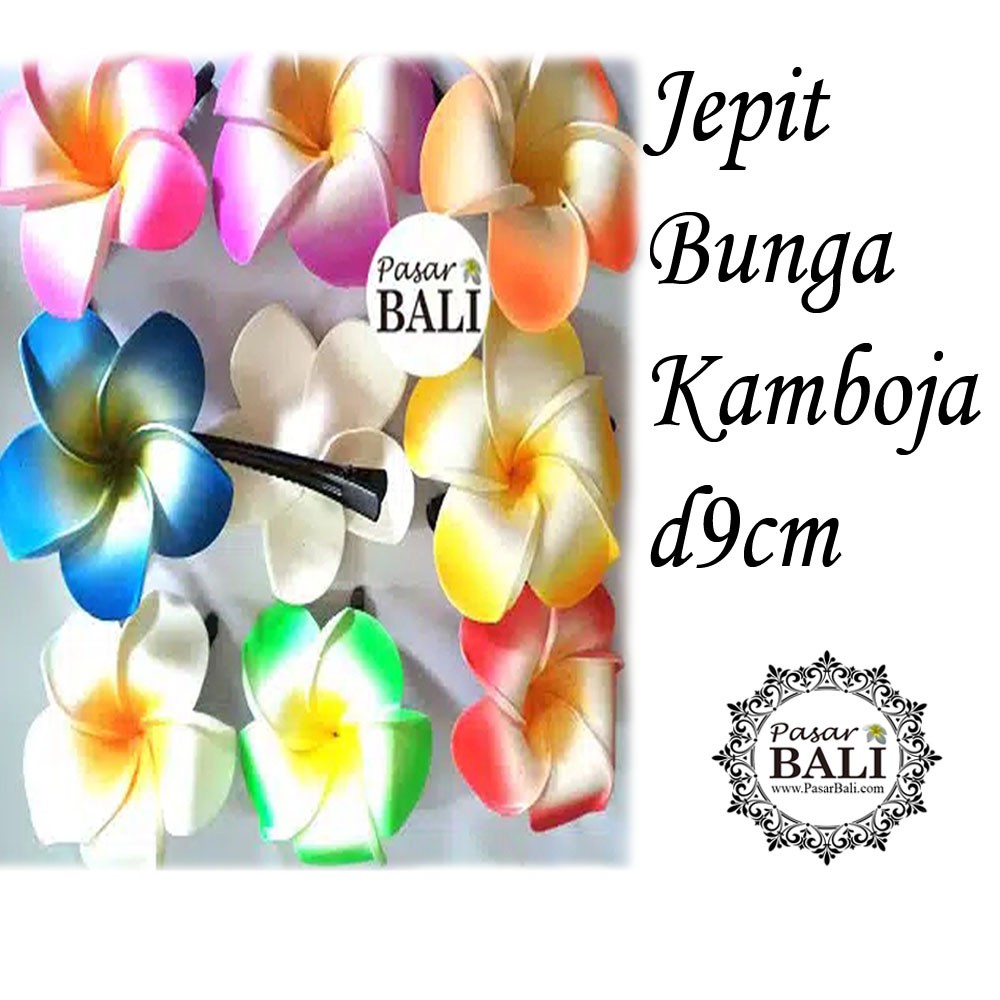 Jepit Rambut Bunga Kamboja Size L - d9cm | Aksesories Rambut Khas Bali