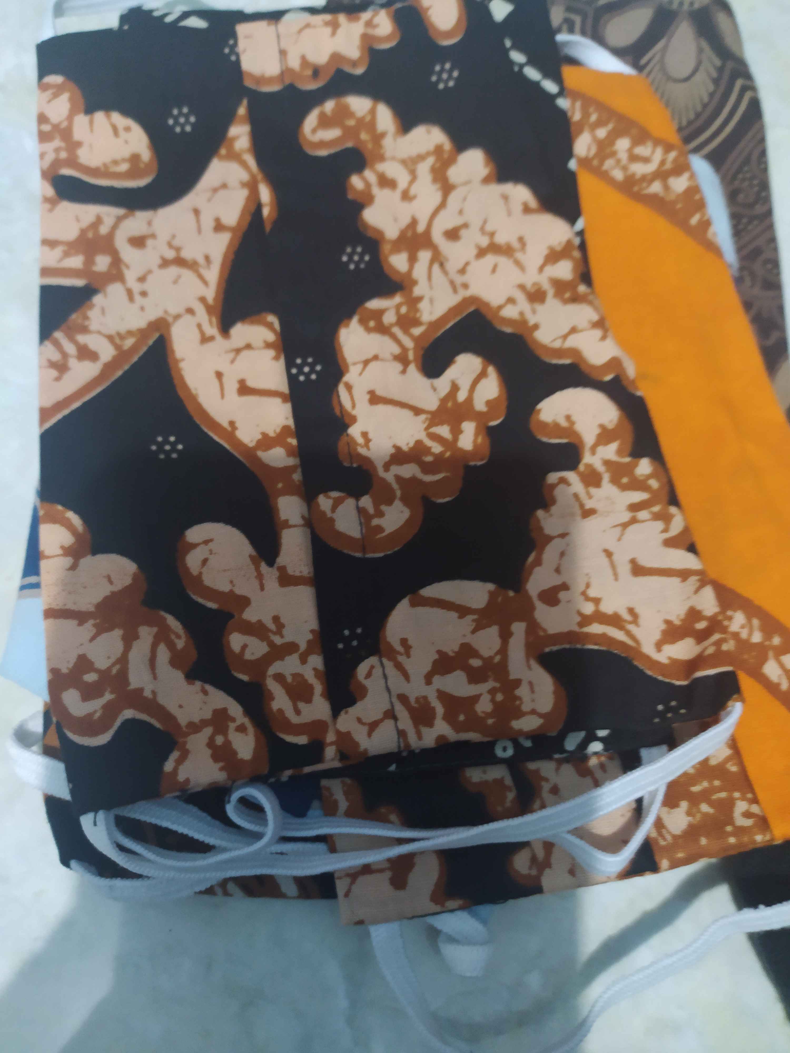  MASKER  KAIN  BATIK  ANAK 3 PLY HEADLOOP DAN EARLOOP Shopee 