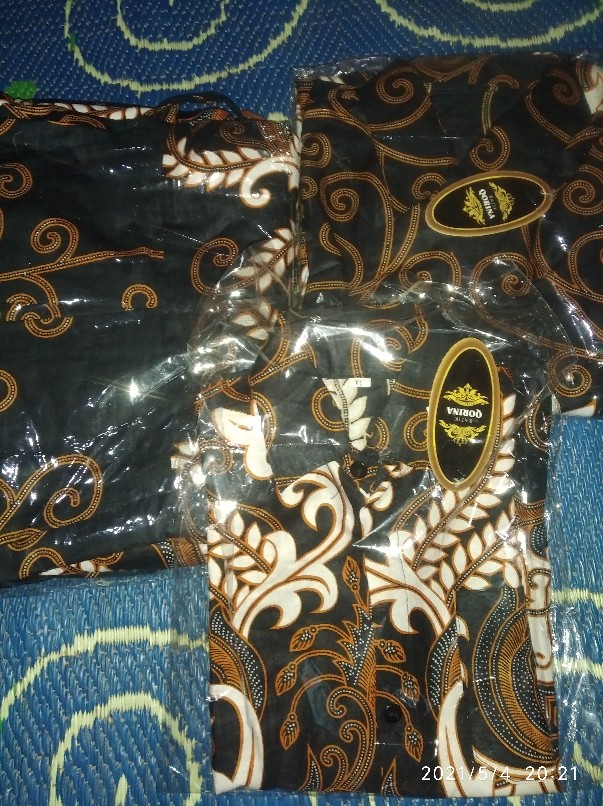 Batik Couple Keluarga Sania Ruffle Ori Ndoro Jowi Dnt