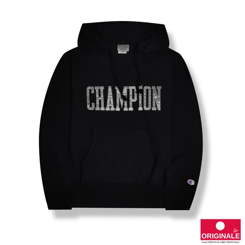 Champion x Urban Outfiters Exclusive Vintage Dye Hoodie Sweatshirt In Black