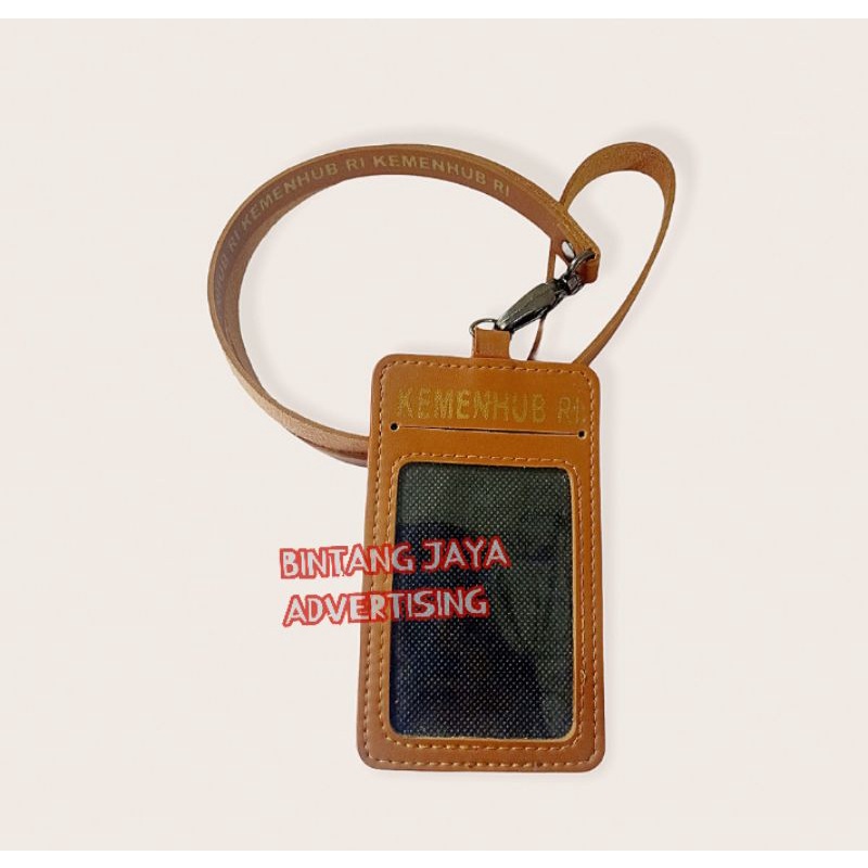 

ID CARD TALI NAME TAG KEMENHUB RI COKELAT COKLAT DOFF 4 SLOT CARD