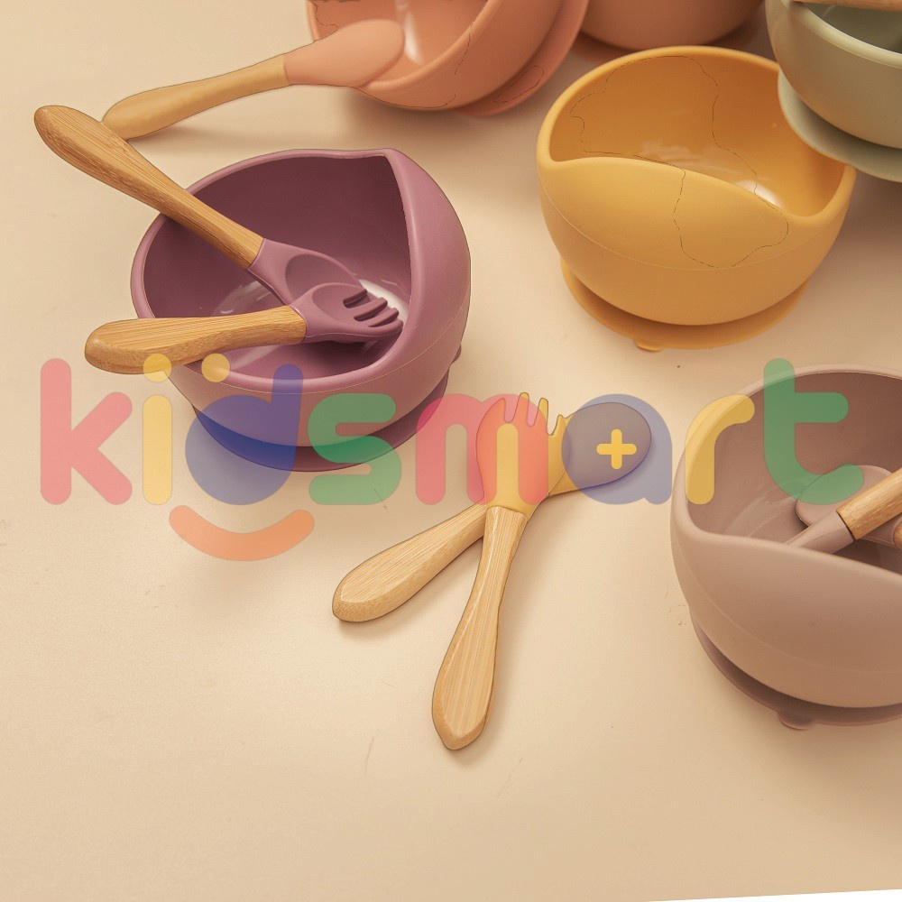 KIDSMART Suction Bowl Baby Silicon / Mangkuk Anti Tumpah Silikon