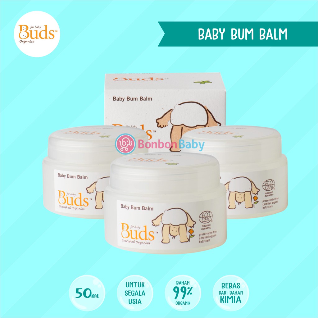 Baby Bum Balm Buds Organic Pelembab