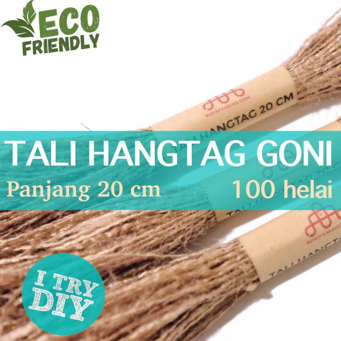 

Niakbahan- Tali Hangtag 100Pcs - Tali 1 Ply Panjang 20Cm - Tali Gantungan Merk -Aslii.