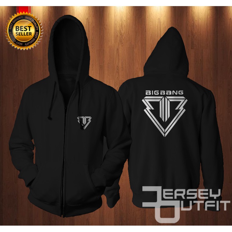 SWEATER ZIPPER HOODIE JAKET BIGBANG KPOP LOGO