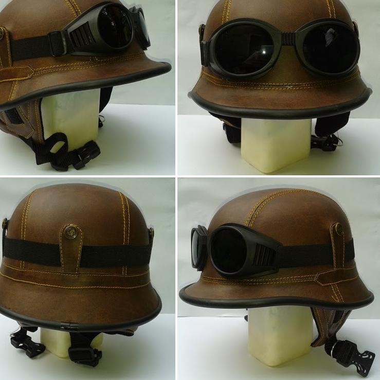 W8S Helm Retro Nazi Kacamata Klasik Handmade Murah Jadul Era Perang Dunia II✥ (Dijual Murah)[Bayar d