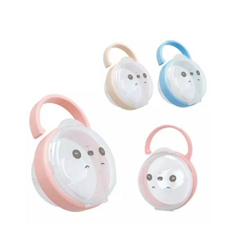 Empeng Silikon / kompeng silicone bayi Pacifier Baby Wadah Box kotak empeng Food Grade Silicone Soother