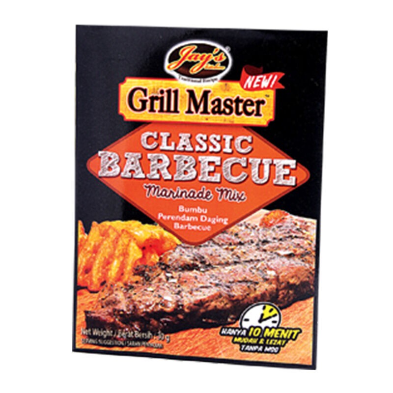 

JAY'S Grill Master Classic Barbeque Marinade Mix 30gr JAYS Bumbu Daging