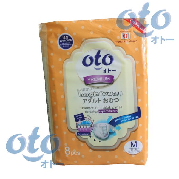 popok dewasa - kesehatan, diapers, perekat  RAK - OTO Diapers for Adult / Popok Dewasa Premium model Perekat ukuran M isi 8 pcs