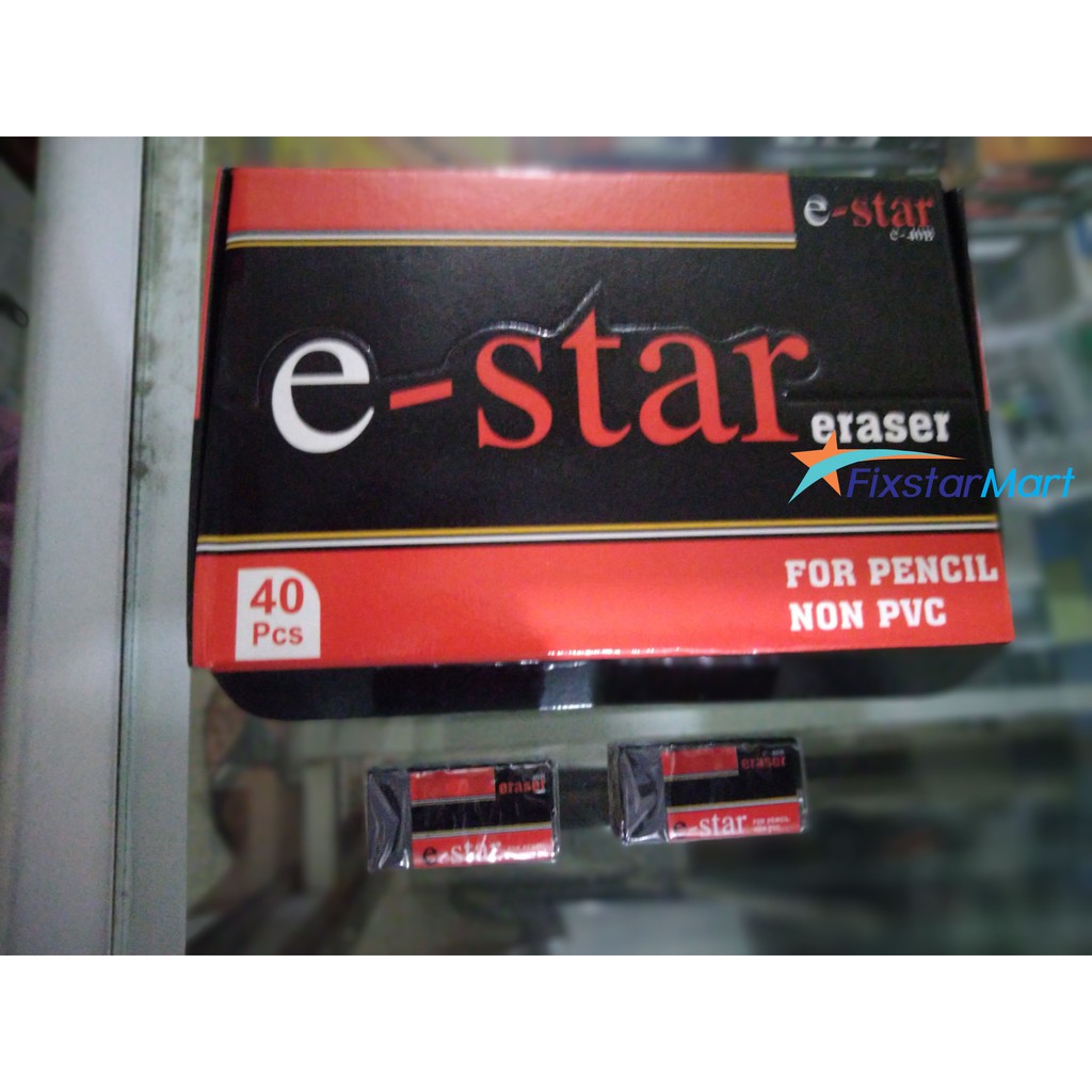 

Penghapus Pensil E Star Eraser 2B Hitam