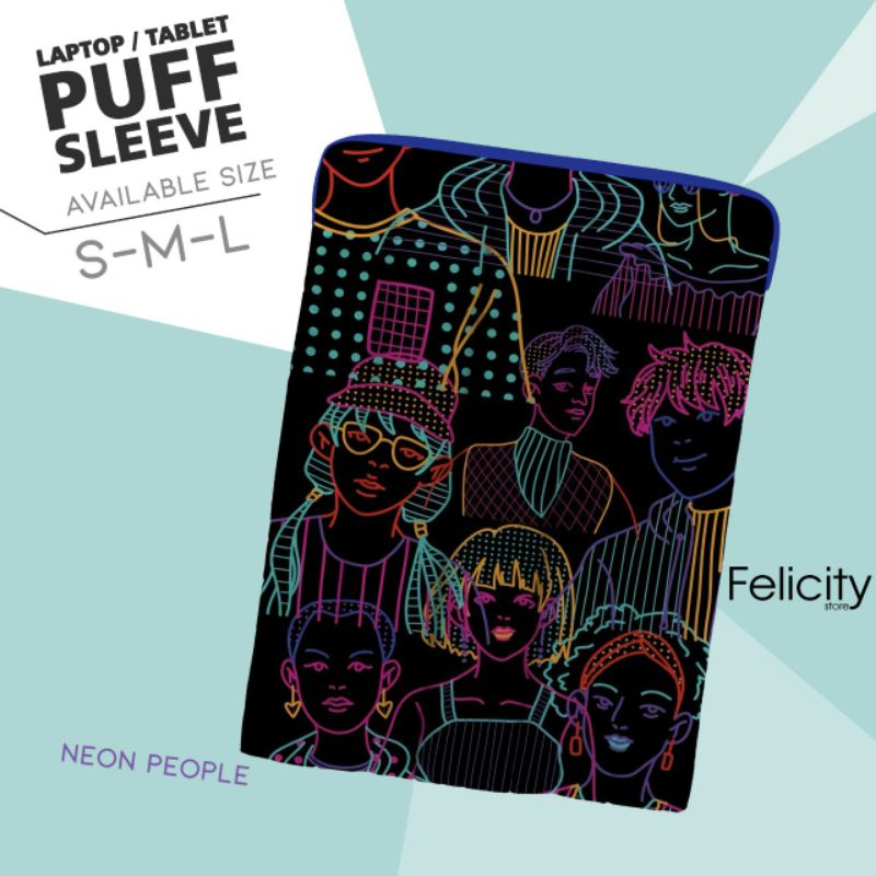 DISKON PUFFY LAPTOP SLEEVE PUFFY LAPTOP PUFFY BAG POUCH LAPTOP