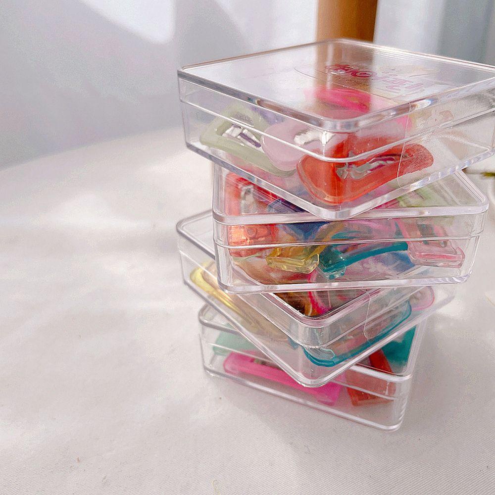 Jepit Rambut Warna Jelly Agustinina Frosting Lovely Barrttes Cute Square Acrylic Hair Clip